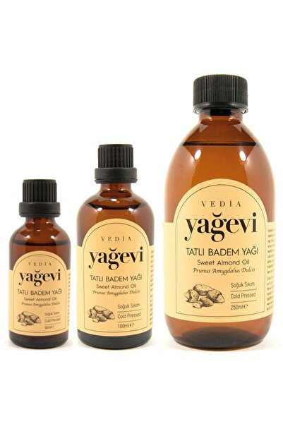 Yağevi Soğuk Sıkım Tatlı Badem Yağı (%100 Saf) 100 Ml
