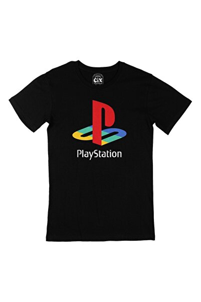 Cix تي شيرت بلاي ستيشن - أسود
