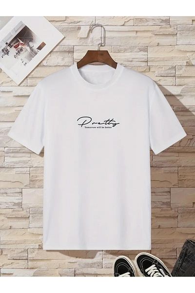 Pink Sky Μπλουζάκι Unisex Crew Neck Oversize - Pretty Printed