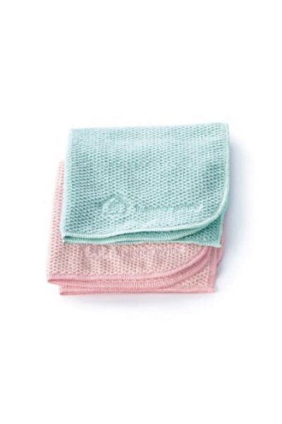 Tupperware Microfiber Multi-Purpose Cloth 2-Piece Cleaning Cloth Mint-pink