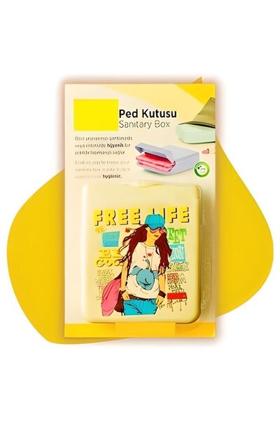 9Renk Pad Box, Inner Bag Sanitary Pad Box, Pad Storage Box