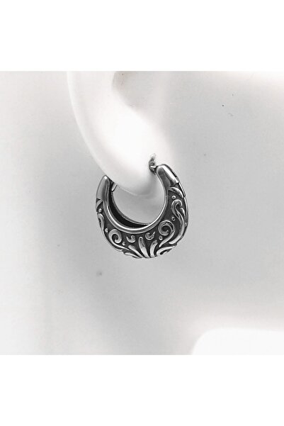 Viking Tribal Desenli Vintage Halka Antik Tasarım Kararmaz & Paslanmaz 316l Ç...