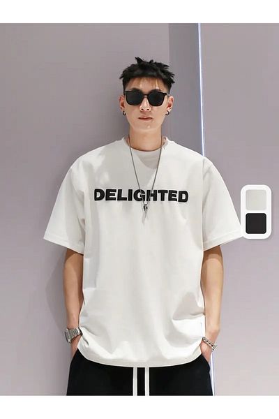 Pink Sky Μπλουζάκι DELIGHTED Unisex Oversize Crew Neck