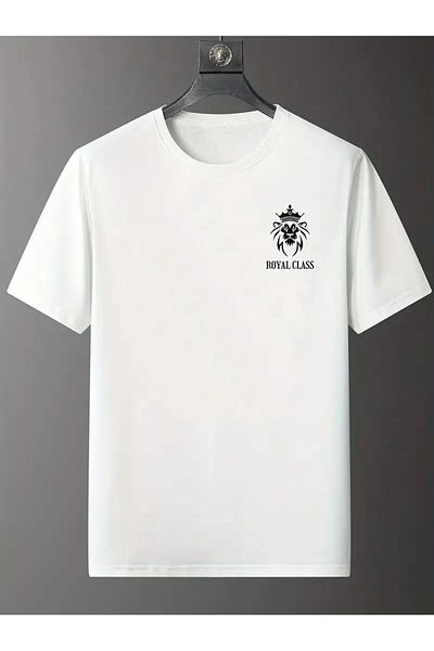 Pink Sky Μπλουζάκι Unisex ROYAL CLASS με στάμπα με λαιμόκοψη