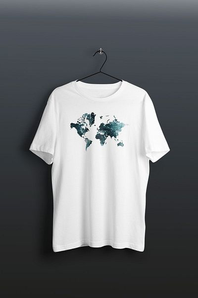 Pink Sky Μαύρο T-Shirt - Ocean Printed