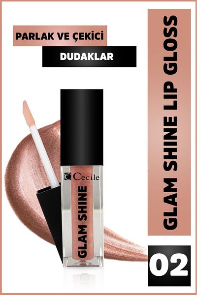 Cecile glam shine lip gloss 02