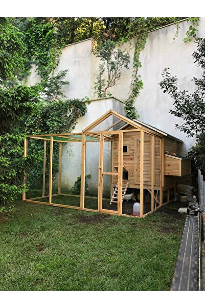 kemirgen market Telli Kafesli Ahşap Tavuk Kümesi