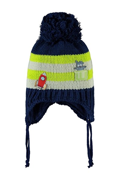 Kitti قبعة تريكو مع صوف من الداخل للأطفال من 3 إلى 9 أشهر