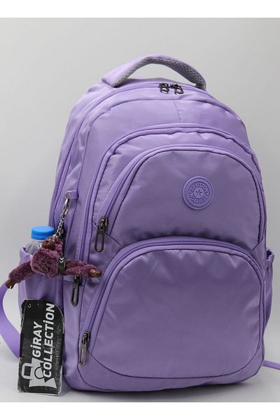 Bevitton Water Repellent Fabric Lilac Unisex School Backpack 34600