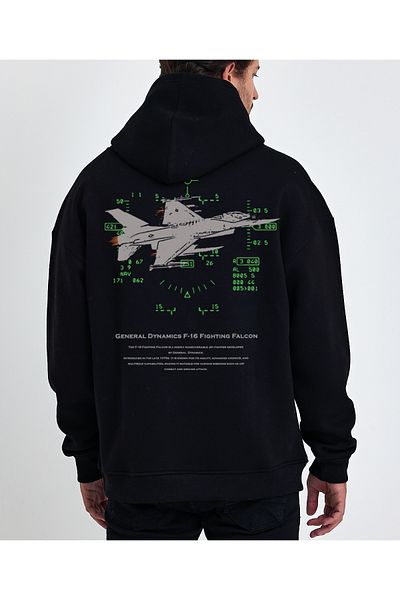 Uniquetex Суитшърт с качулка VEK F-16