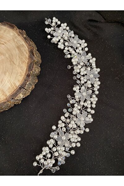 ASİMEL TASARIM Gelin Tacı Saç Aksesuarı Düğün Kına Nikah Mezuniyet