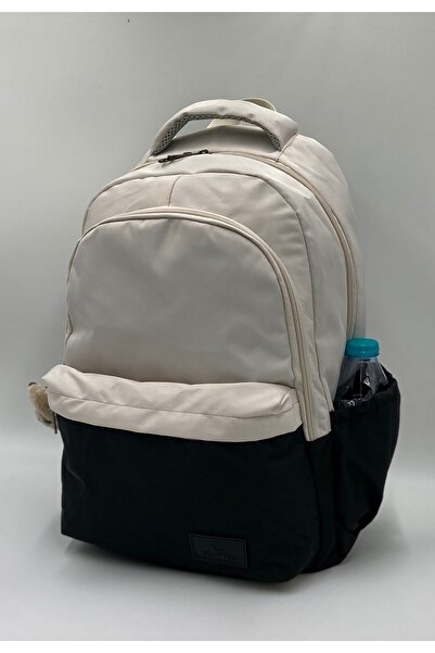 Bevitton Beige-Black Waterproof Gry School and Backpack - 34100