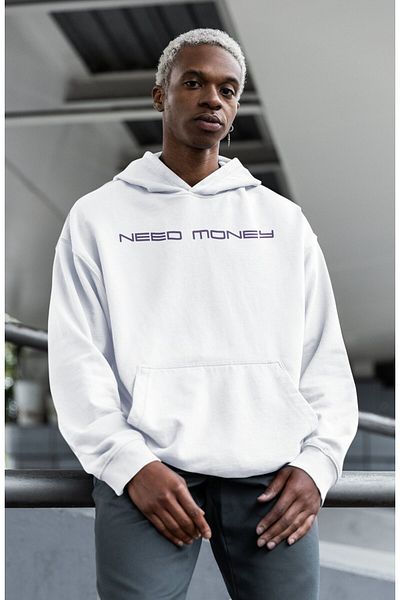 Fuddy Moda Hanorac oversize cu glugă unisex cu imprimeu Porsche