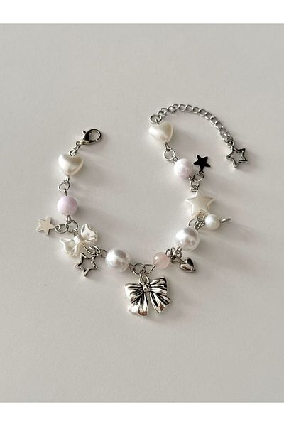 sleyshop Star - Heart Patterned Children's Bow Bracelet