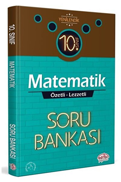Editör Yayınevi 10. Sınıf Vip Matematik Özetli Lezzetli Soru Bankası