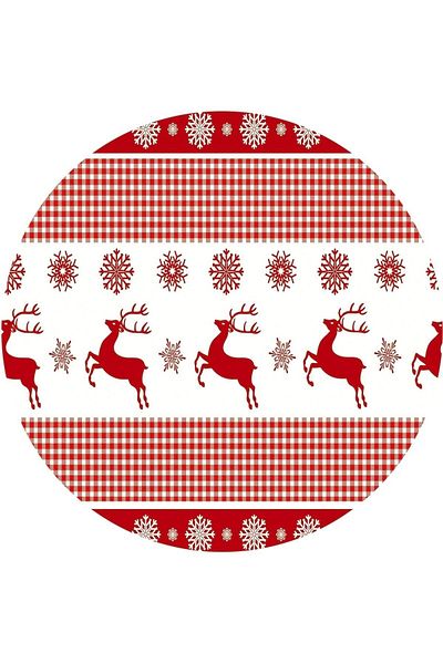 Egebella Set of 2 Christmas Concept Supla Mousepads - American Service, Multi-Purpose Decorative Base