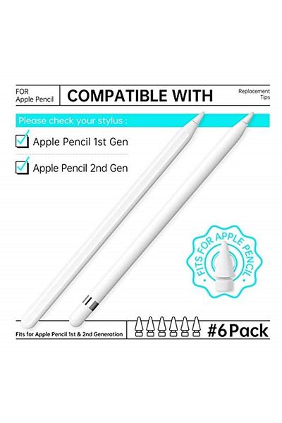 OASO Pencil 1St Generation and 2. Stylus Pen Tips Replacement for Generation (6 Pack) Compatible with iPad Pencil