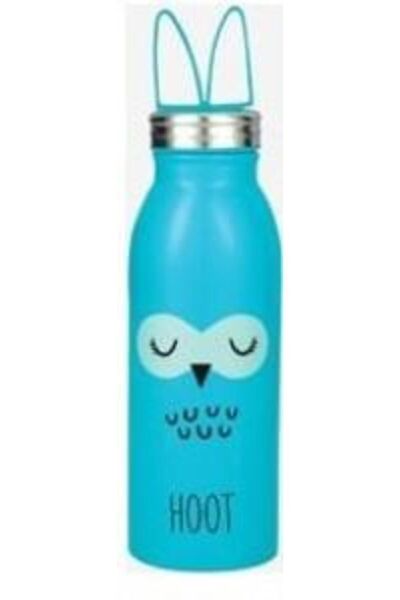 Aladdin Zoo Water Paslanmaz Çelik Su Şişesi 0.43 Lt Mavi