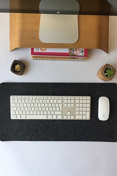 Nisahometeks Τσόχα υπολογιστή 100*40 cm (σκούρο γκρι)