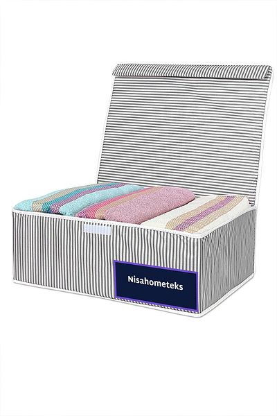 Nisahometeks Base & Sofa Bed Under Box Storage 50 X 40 X 19 Cm (GREY)