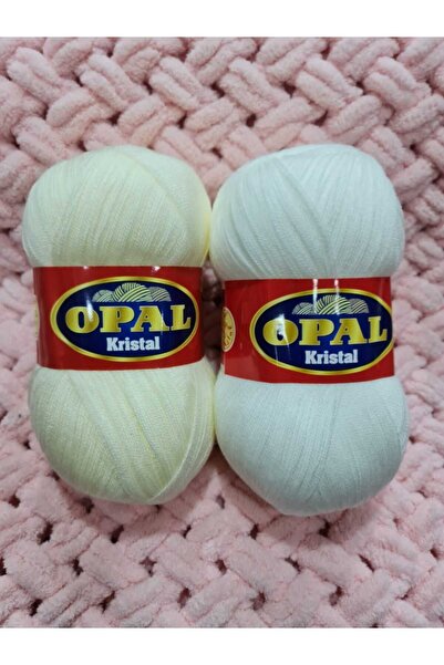 OPAL 2 Adet 100 G Krem Ve Beyaz 475 Metre Lif Ipliği.tığ Numarası (4 NO.1.60 ...