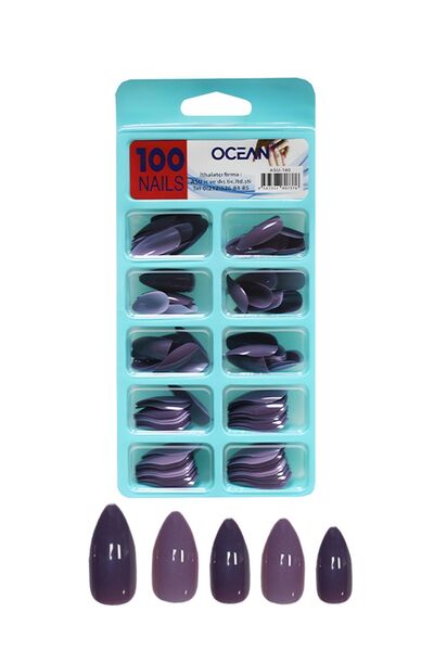 Ocean Takma Tırnak 100'lü Kutulu Badem Protez Tırnak - 140