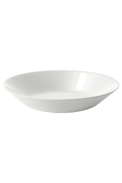IKEA 6 Pieces 20 Cm White Deep Plate Dinner Plate Tempered Glass