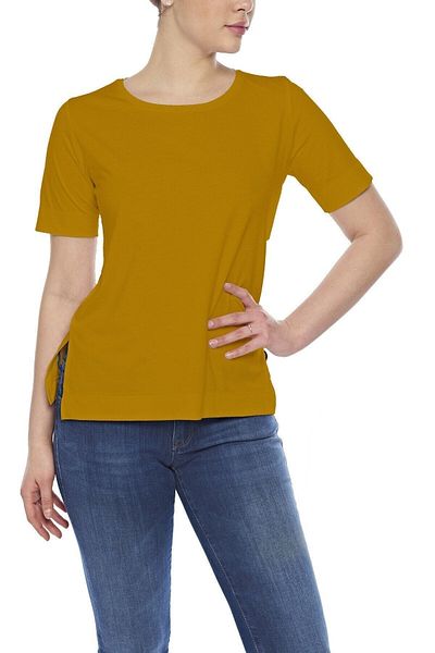 FSM1453 Tricou de damă din bumbac modal cu mânecă scurtă, cu tăietură confortabilă -2405