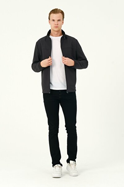 PIQUE Navy Blue Softshell Men's Coat - Rodri