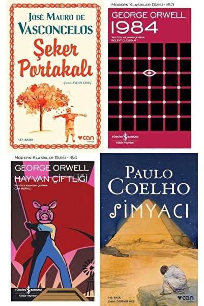 TÜRKİYE İŞ BANKASI KÜLTÜR YAYINLARI En Çok Okunan Modern Klasikler 4 Kitap Se...