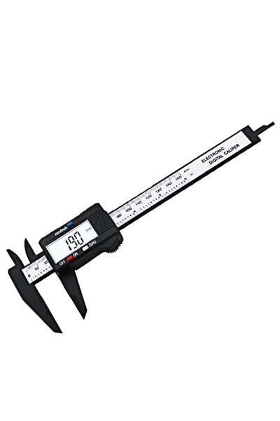 Bass 150 Mm Dijital Kumpas Elektronik Fiber Karbon Kaplı Plastik