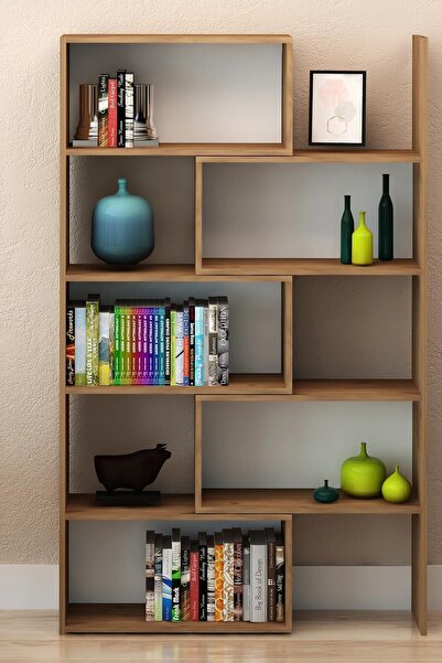 Fly Mobilya Paola Kitaplık Kafkas Meşe