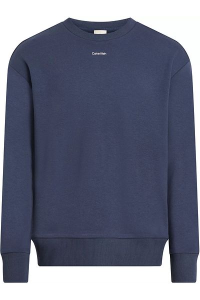 Calvin Klein Comfortable Men's Blue Sweatshirt - Long Sleeve, Brand Logo K10K 112870 -Ppk