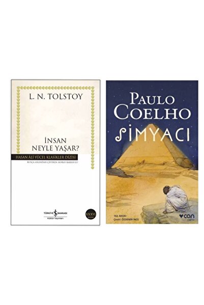TÜRKİYE İŞ BANKASI KÜLTÜR YAYINLARI İnsan Neyle Yaşar? L. N. Tolstoy - Simyac...