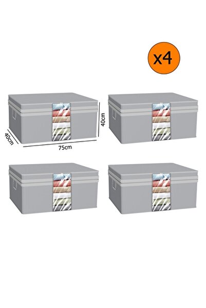 Spartek home textile 4- قطعة - رمادي فاخر - لحاف وسادة مع نافذة - وسادة 75 × ...