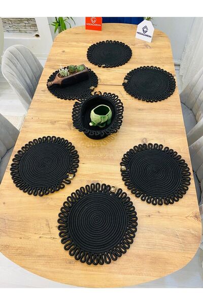 JÜTEX HOME Set de 7 bucăți din răchită din iută americană