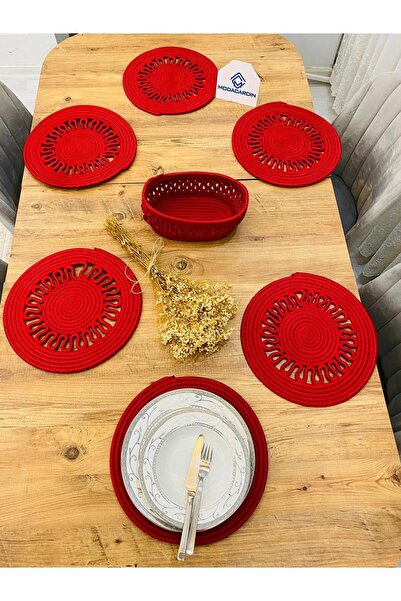 JÜTEX HOME Σετ 7 τεμαχίων από ζατζούρι από άχυρο αμερικανικής υπηρεσίας Supla...