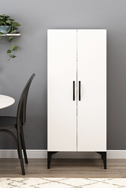 Avmpark Erzak Dolabı Köşe Çok Amaçlı Kiler Dolabı Beyaz Yeni