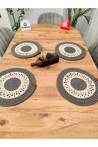 JÜTEX HOME 4-dijelni set od jute slame Podmetač Supla