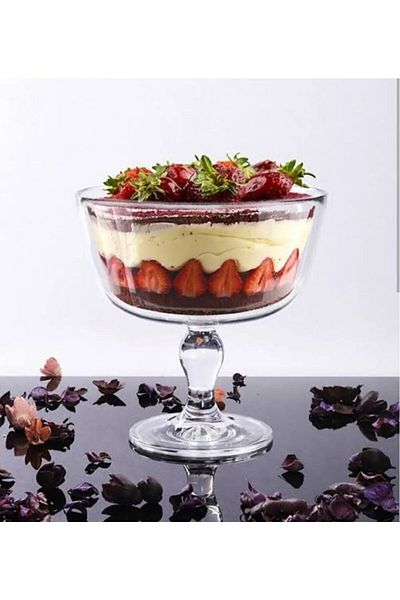 Paşabahçe Petite Footed Patisseria Cookie Holder - Serving Presentation Bowl pb96954