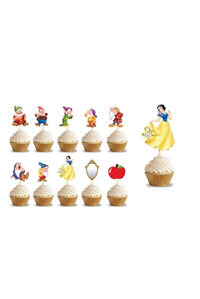 Öztürkpartievi Pamuk Prenses Ve Yedi Cüceler Kek Pasta Kürdanı