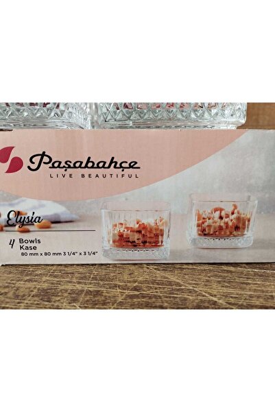 Paşabahçe Elysia Kare 6'lı Çerezlik Tatlı Sunum Kase