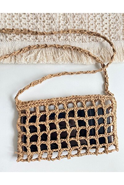 Yujin Telefon Çantası,telefon Kılıfı,hasır Örgü Çanta,yürüyüş Çantası