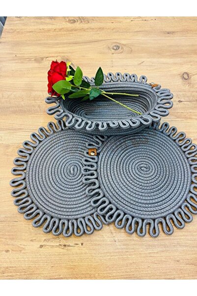 JÜTEX HOME Σετ 3 τεμαχίων από άχυρο από γιούτα American Service Supla και καλάθι