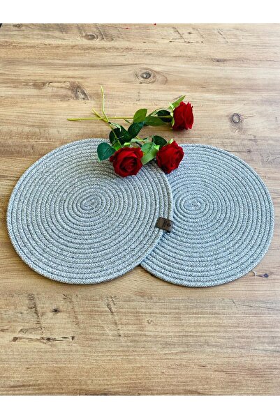 JÜTEX HOME Σετ 2 τεμαχίων από ζατζούρι από άχυρο αμερικανικής υπηρεσίας Supla