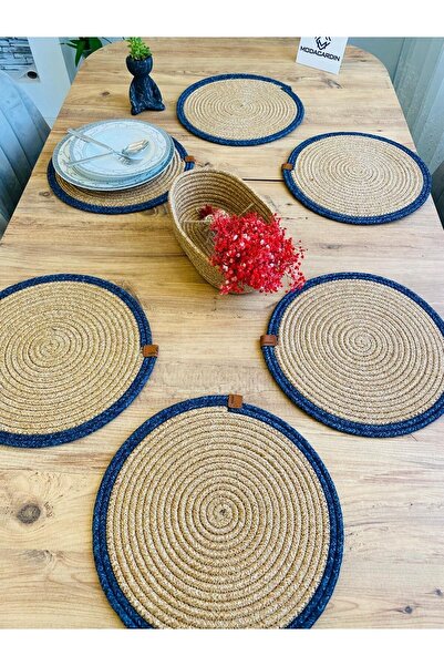 JÜTEX HOME Σετ 7 τεμαχίων από ζατζούρι από άχυρο αμερικανικής υπηρεσίας Supla...