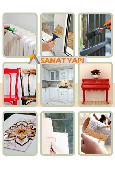 Bianca Stella Su Bazlı Akrilik Boya Demir Gri