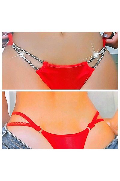 PASSIONE Women's Fantasy Stone Satin String