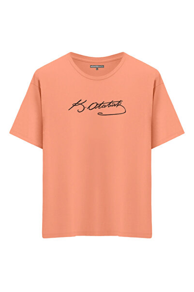 Mounte Bianca Unisex Mandala Ataturk potpis - He Oversize kroj majica