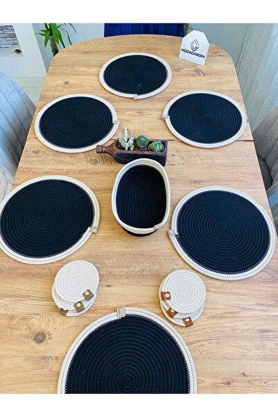 JÜTEX HOME 13 bucăți de iuta răchită American Service Supla - Subțire și coș